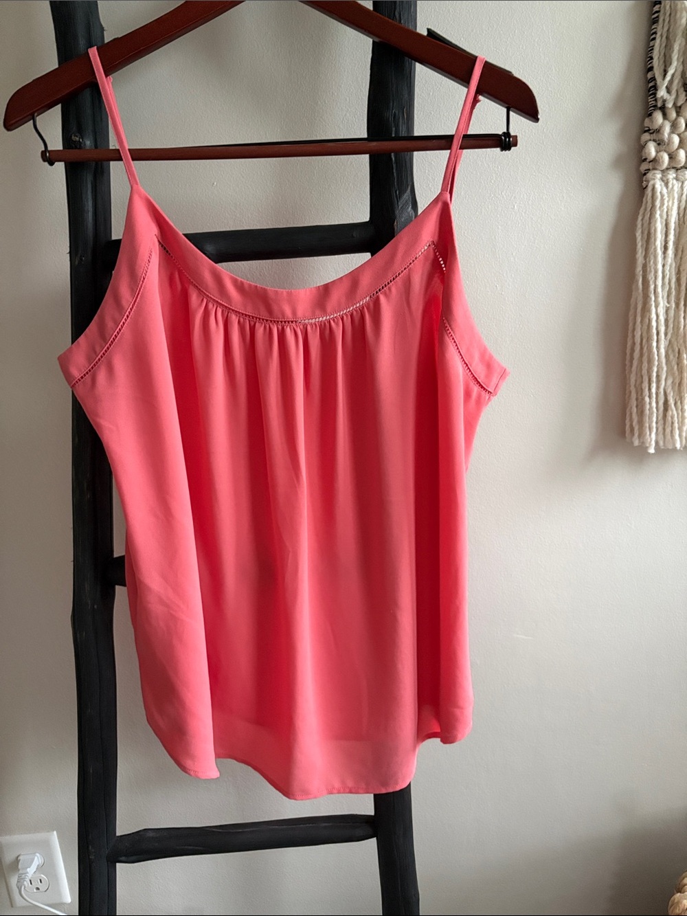 Coral Pink Women's Spaghetti Strap Top